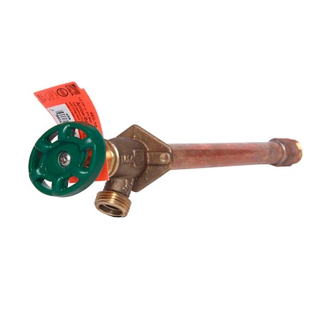 Arrowhead Brass Arrowhead 3/4 in. MHT X 3/4 in. MIP Anti-Siphon Brass Wall Hydrant 465-10QTLF